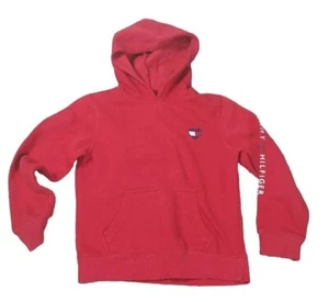 Tommy Hilfiger Kids Red Size Medium Casual Pullover Hoodie Sweatshirt - Picture 1 of 8