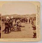 Stereoview Underwood Mounted Riflemen At De Aar Join Roberts South Africa (O)