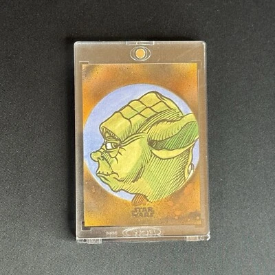 2024 Star Wars Galaxy YODA SKETCH CARD By Eric Medina - Image 1 of 2