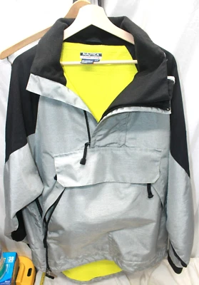Chaqueta Plateada Vintage Nautica Competition Extreme Performance Gear EPG Talla L Foto 1 de 4