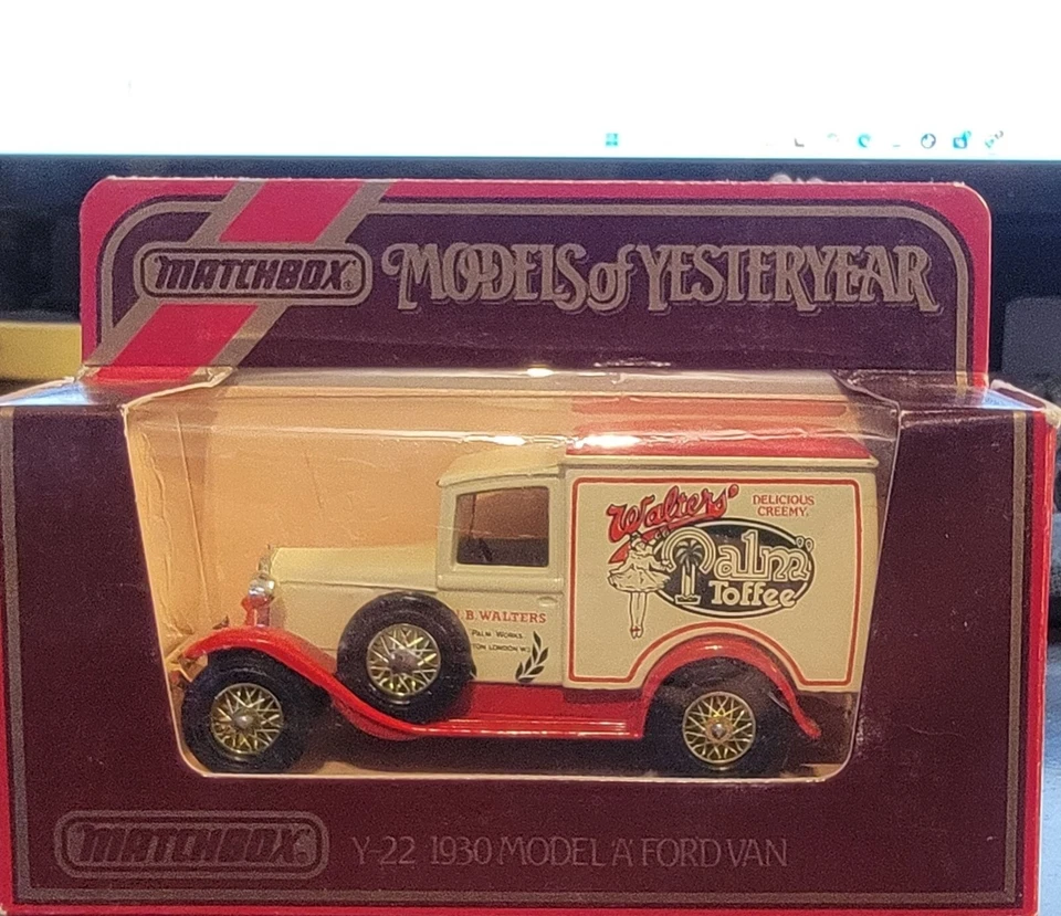 Matchbox Models Of Yesteryear Y-22 1930 Model A Ford Van Palm Toffee 1:40 Scale - Image 1 of 2