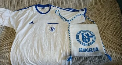 FC Schalke 04 T-SHIRT & BAG vintag adidas - Image 1 of 4