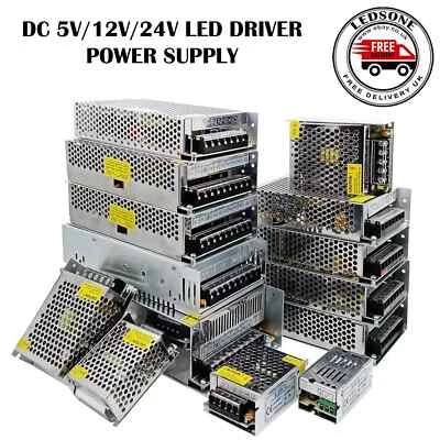 AC 230V auf DC 5V/12V/24V 12W-480W AC/DC Netzteil Adapter Trafo Treiber - Bild 1 von 4