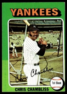 1975 TOPPS CHRIS CHAMBLISS NEW YORK YANKEES #585 - Bild 1 von 2