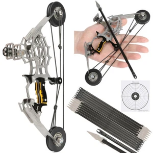 8,8" Mini Compoundbogen Set Bogenschießen Spielzeug Bogen Pfeile Zielschießen - Picture 1 of 13