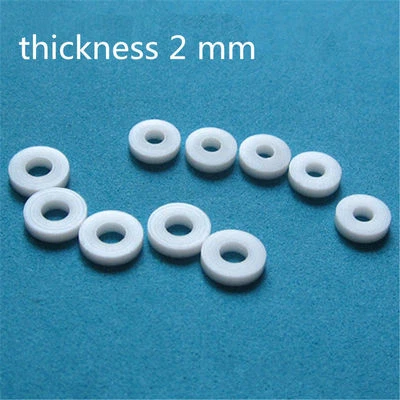 10 pcs teflon washers for 1/4"  6.35mm*12mm*2mm prop shaft rc boat      - Image 1 of 4