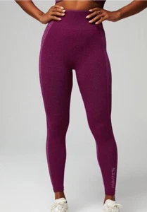 Fabletics Seamless Ultra High Waisted Leggings Medium Dark Raspberry Heather NWT - Picture 1 of 4