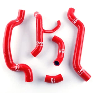 For 2007-2014 Ducati 848 1098 1198 / 848 EVO Silicone Radiator Coolant Hose Red - Picture 1 of 10