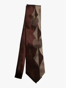 Bugle Boy Abstract Tie Purple Silver Diamond Circle Pattern Traditional 56" Long - Picture 1 of 5