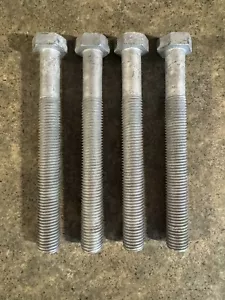 7/8-9 X 8” Hot Dip Galvanized 307A Hex Bolt Cap Screw Lot of 4 - Picture 1 of 3