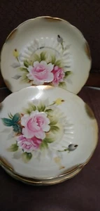 Lipper & Mann Creations Rosenmuster Nummeriert Untertassen 6er Set - Bild 1 von 2