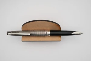 Pilot Elite Sterling Silver 18K Gold 750 Broad/Stub Nib Fountain Pen. Smooth! - Picture 1 of 12