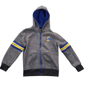ICER team fan hoodie Boy size 8/full zip/knit shell+fleece intr./lined hood/L.S. - Picture 1 of 14