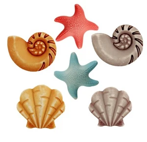 Beachcomber FN101 - Botones Caracoles Inoríbles Adornos - Chatarra de costura artesanal - Imagen 1 de 2