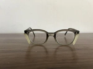 AO American Optical Flexi Fit 6M Z87 Safety grey Glasses plastic Shields Vintage - Picture 1 of 14