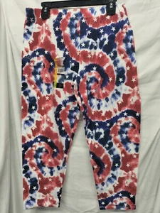 Junior Girls Leggings, New, Size Large 11-13, Patriotic, No Boundaries - Picture 1 of 5