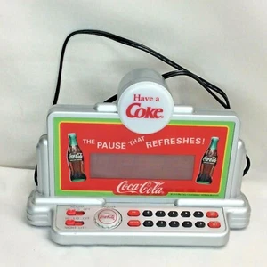 Have A Coke Digitaler Wecker 8" x 5 1/4" leuchtet nur für Teile oder Reparatur - Bild 1 von 11