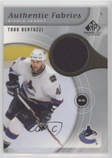 2005-06 SP Game Used Edition Authentic Fabrics Todd Bertuzzi #AF-TB