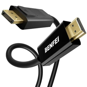 BENFEI 4K DisplayPort to HDMI 1.8M Cable, DisplayPort to HDMI Uni-Direction Cabl - Picture 1 of 14