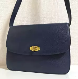 Vintage COACH 4400 Crossbody Bag/Shoulder Bag -Navy Leather - Picture 1 of 13