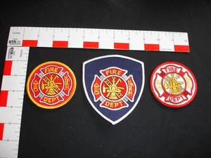 Fire fighter Fire Fighter set 3 patches  - Picture 1 of 5