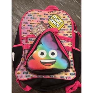 Emoji Backpack with Matching Lunchbag NWT - Picture 1 of 3
