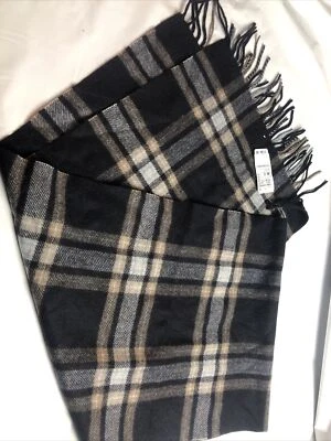 Bufandas a Cuadros 100% CACHEMIRA Cálidas Invierno Bufanda a Cuadros Foto 1 de 4