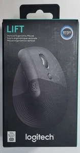 Logitech Lift Vertical Ergonomic Mouse, Wireless Bluetooth or USB Receiver - Picture 1 of 5