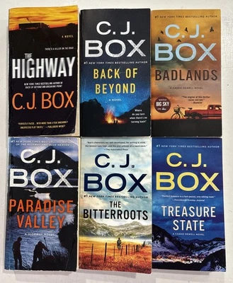 CJ C.J. BOX Cassie Dewell HIGHWAY Complete Series Lot of 6 (#1-6) Set PB Books - Image 1 of 4