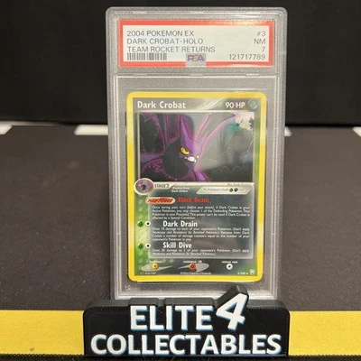 Team Rocket Returns - Dark Crobat 3/109 Holo - PSA 7 - Image 1 of 2