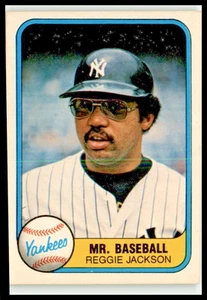 1981 Fleer Baseball #650 Reggie Jackson Mr. Baseball Error is Unique Misprint NM - Picture 1 of 2