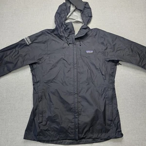 Chaqueta para mujer Patagonia Torrentshell cremallera completa con capucha lluvia negra talla mediana - Imagen 1 de 13