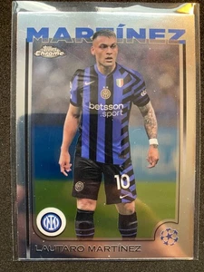 2024-25 TOPPS Chrome UEFA Club Competitions 50 Lautaro Martínez Internazionale - Bild 1 von 2
