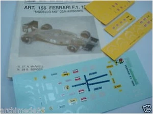 FERRARI F1 1989 N.27-28 MANSEL-BERGER DECALS 1/43  - Picture 1 of 1