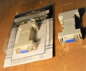 Gender changer DB9FF 9 holes female-female F/F Adapter Coupler Connector RS-232. - Photo 1/3