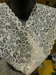 1m,50x15cm schöne Calais Spitze rosa lachs pastell - Bild 1 von 3