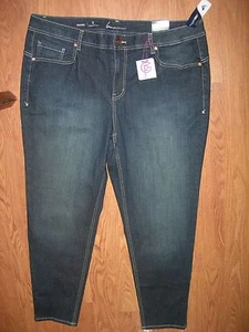 LANE BRYANT 22 Genius Fit Dark Wash Skinny Jeans (22W 2X 3X) NWT - Picture 1 of 3