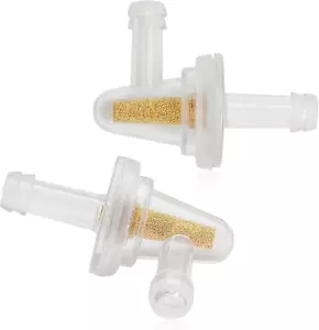 Inline Fuel Filter - Universal 90 Degree Fuel Filter for 1/4"Fuel Line Snowmobil - Picture 1 of 12