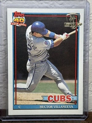 1991 Topps Operation Desert Shield #362 Hector Villanueva, Chicago Cubs NM 4 - Image 1 of 2