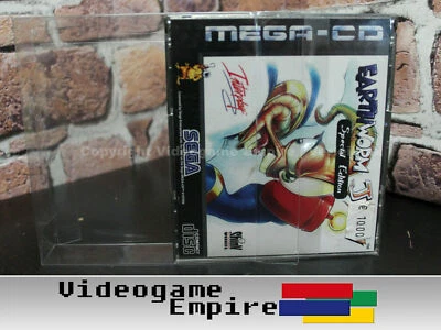 GAMEGUARD 10 fundas protectoras 0,4 mm para Sega Mega CD Double Case juegos embalaje original fundas