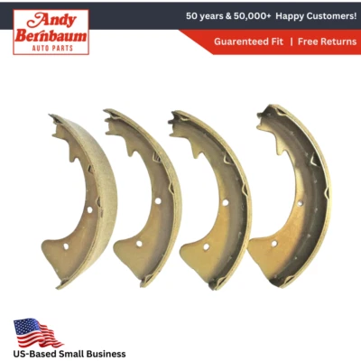 Zapatas de freno y conjuntos de forro de rueda delantera/trasera 11x2-1/2" para Dodge 1959-1961 Foto 1 de 4