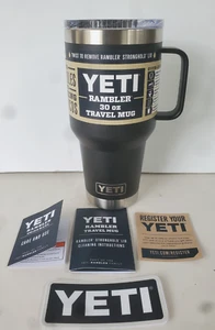 Yeti Rambler 30oz Travel Mug w/Handle Stronghold Lid Color: Black (Brand New) - Picture 1 of 4