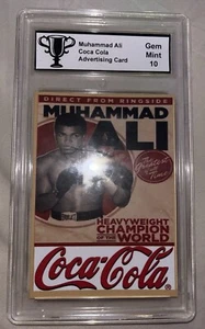 Muhammad Ali Coca-Cola Advertising Promo Card Gem Mint 10 - Picture 1 of 2