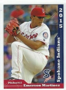 2015 Spokane Indians (Class A Short Season-Texas Rangers) Emerson Martinez