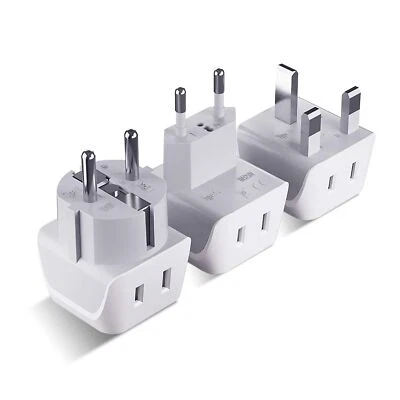 Ceptics Complete European Travel Adapter Set - 2 In 1 Usa to Europe, Germany,... - Image 1 of 4
