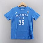 Adidas Womens T Shirt Medium Blue Oklahoma NBA Durant #35 Cotton size 10/12