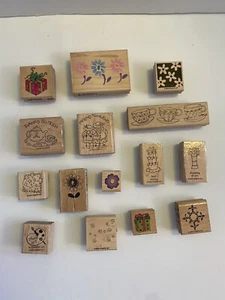 Rubber Stamps Scrapbooking Stampin Up Hampton Art Delta Stampabilities Lot of 15 - Picture 1 of 2
