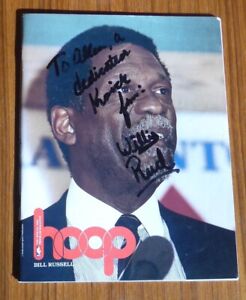 WILLIS REED auto signed  1987-88 Bill Russell King's coach Hoops mag/program