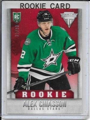 2013-14 Panini Titanium Alex Chiasson Retail Red Rookie # 215 #d/99 - Image 1 of 2
