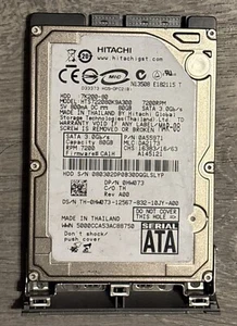 Hitachi HTS722080K9A300 Hard Drives Notebook Drives 80GB-7200RPM - Picture 1 of 4